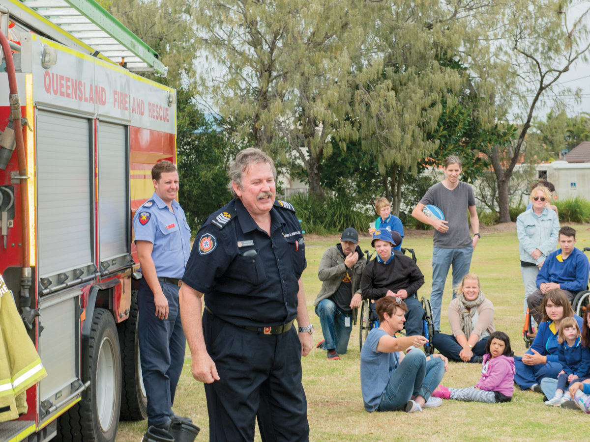 Firefighter George Philips Fire Safety Talk
